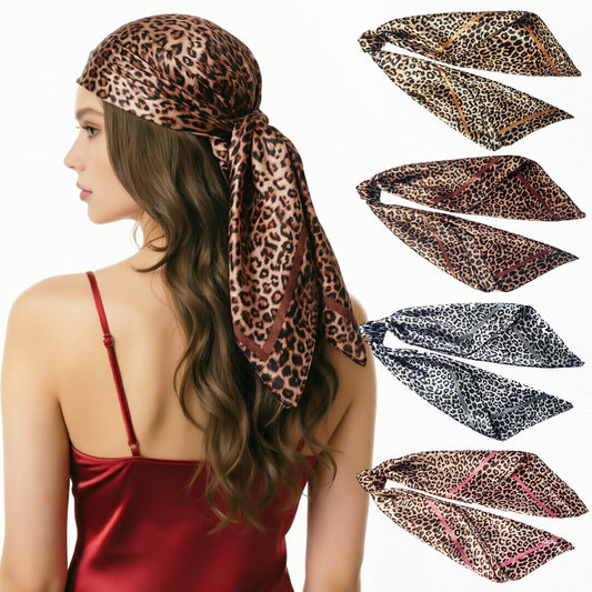 **English Translation:**   70cm Black Paisley Silk Square Scarf – Decorative Neck Scarf, Ascot Tie, and European/American Style Headwrap