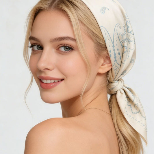 Fashionable New Square Scarf / Silk Scarf for Women – 70cm Headwrap, Printed Scarf, Professional Ascot Tie